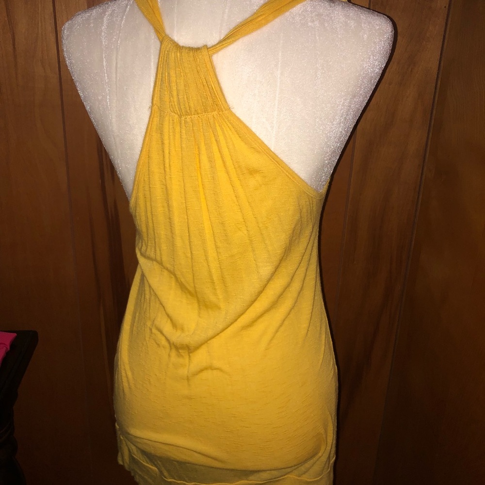 Yellow Racerback tunic top - Picture 3 of 4